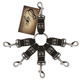 Sportsheets Edge Leather 6 Point Hog Tie Spreaders and Hangers